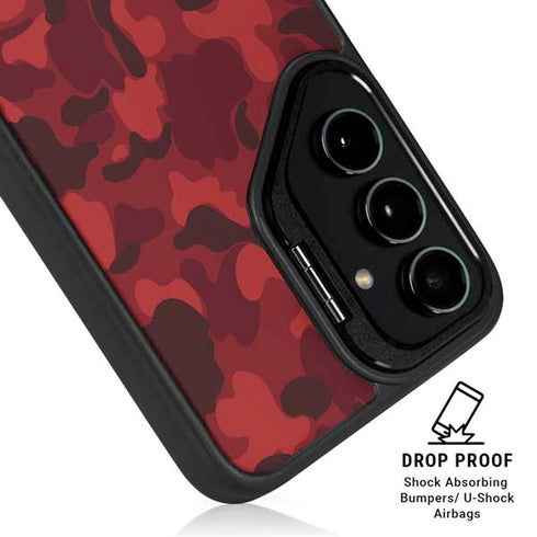Red Street Camo Galaxy S25 Kickstand Case
